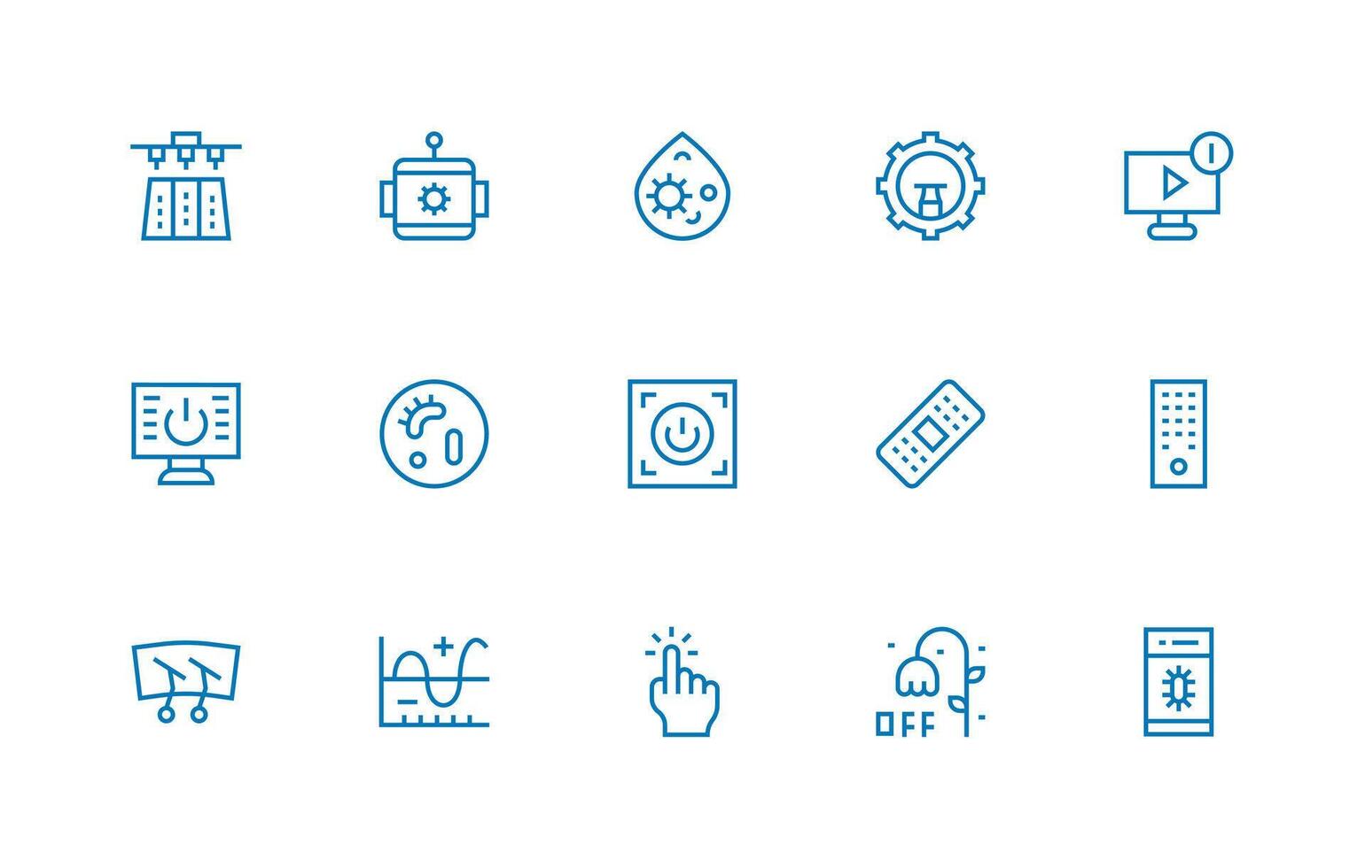Function Icon Collection with 15 Regular Line Designs Organized Icon Pack for Quick Access vector