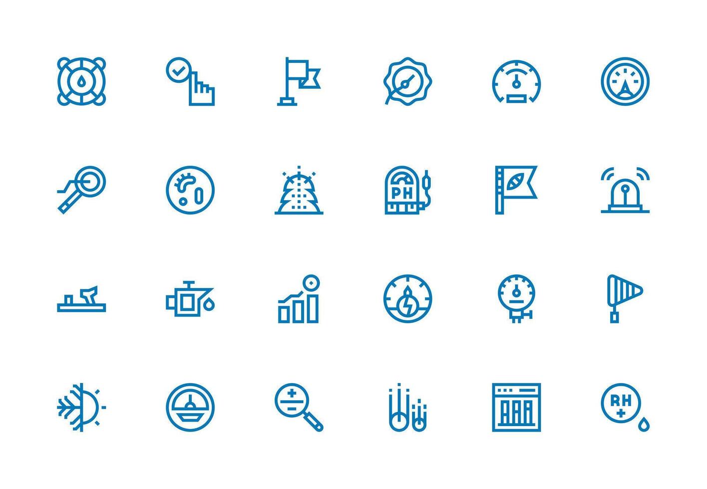 24 Thick Line Line Vectors for Indicator Theme Interface Icons for Daily Use