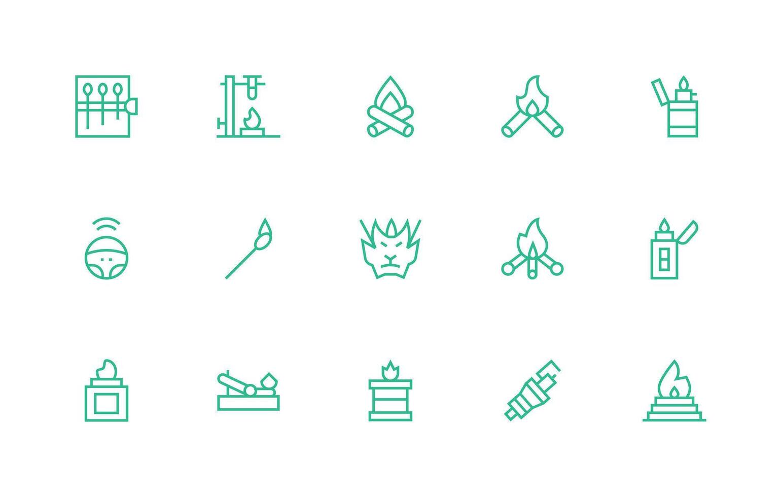 15 Regular Line Vectors for Ignition Theme Clean Icon Set Icon Pack for UI Projects