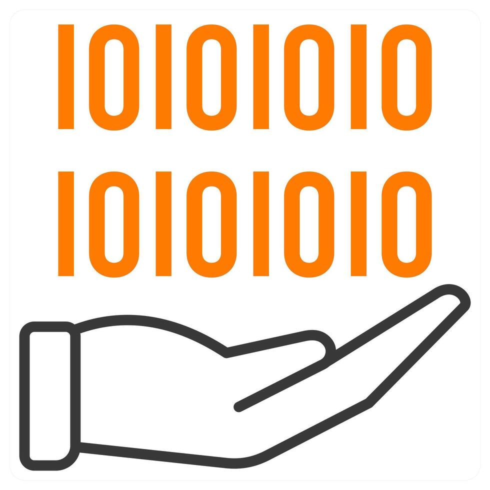 Programming and language in orange color vector