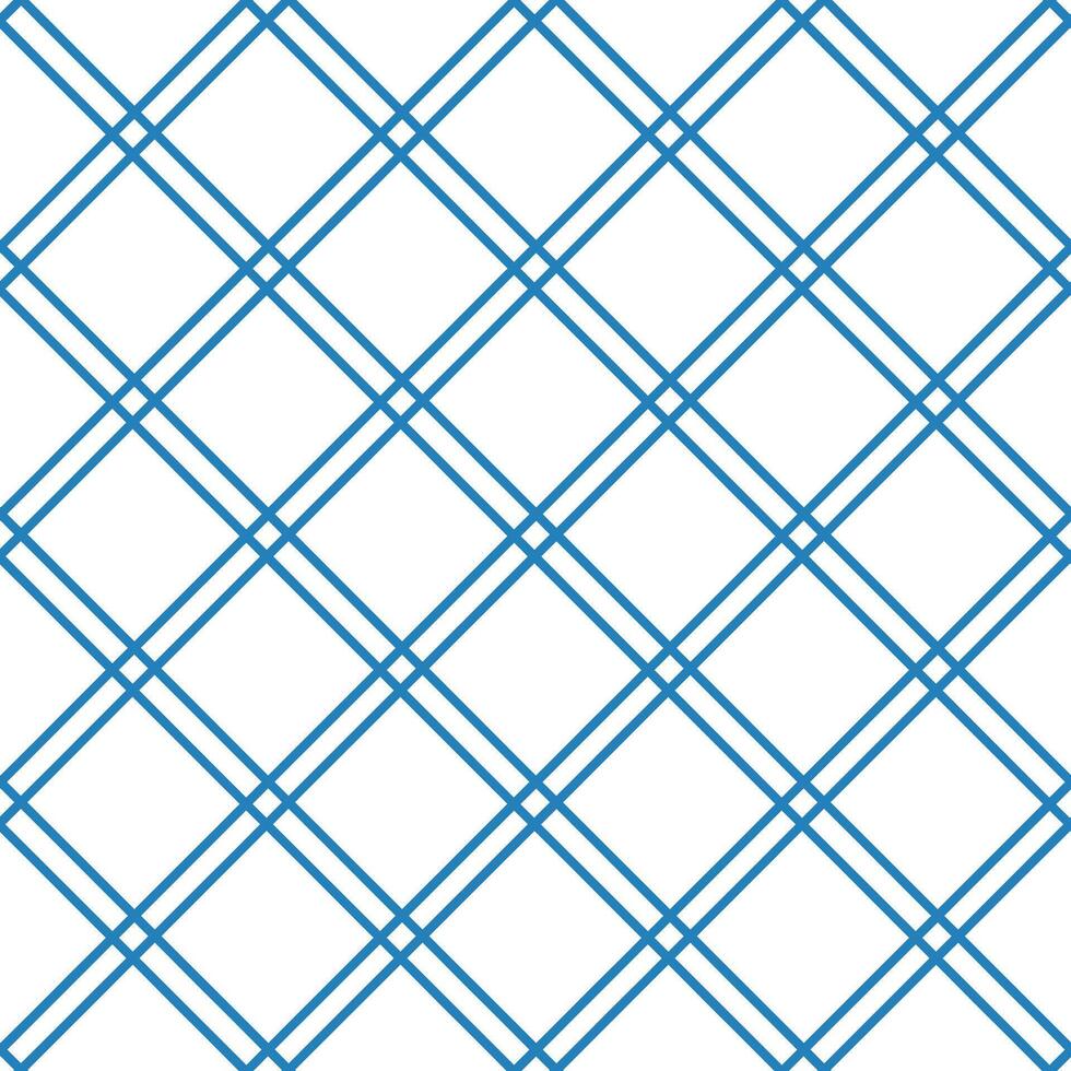 Geometric seamless pattern with intersecting diagonal lines forming diamond grid in minimal style. Concept of symmetry, abstract background, modern design and decorative texture vector
