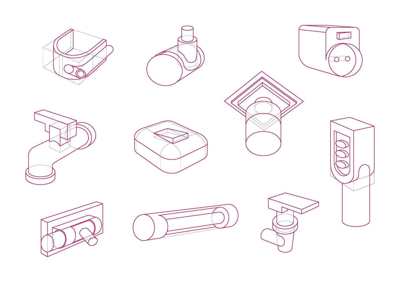 10 Household or common objects using the form manipulation vector