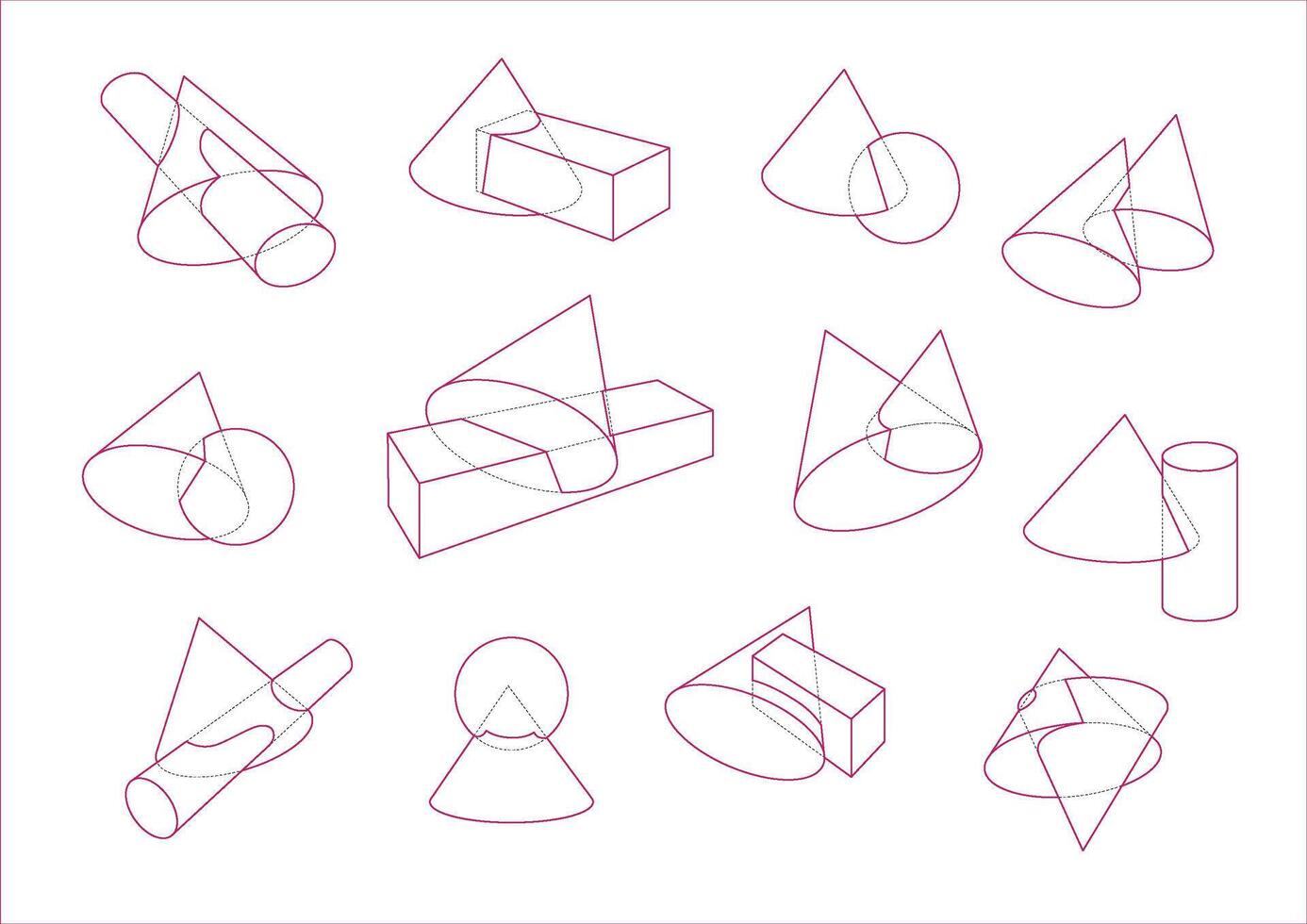 The additional cone forms are manipulated by the other forms vector