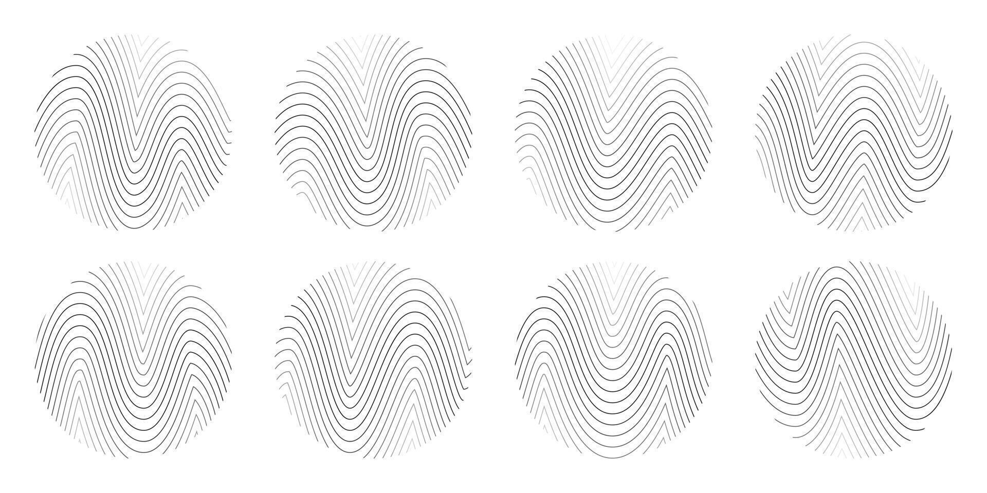 Wood wavy pattern, squiggly line, curvy topography map. Halftone texture line bg, organic contour abstract ring. Seamless curved parallel overlay, edgy luxury optic ripple. Linear shape fluid vector