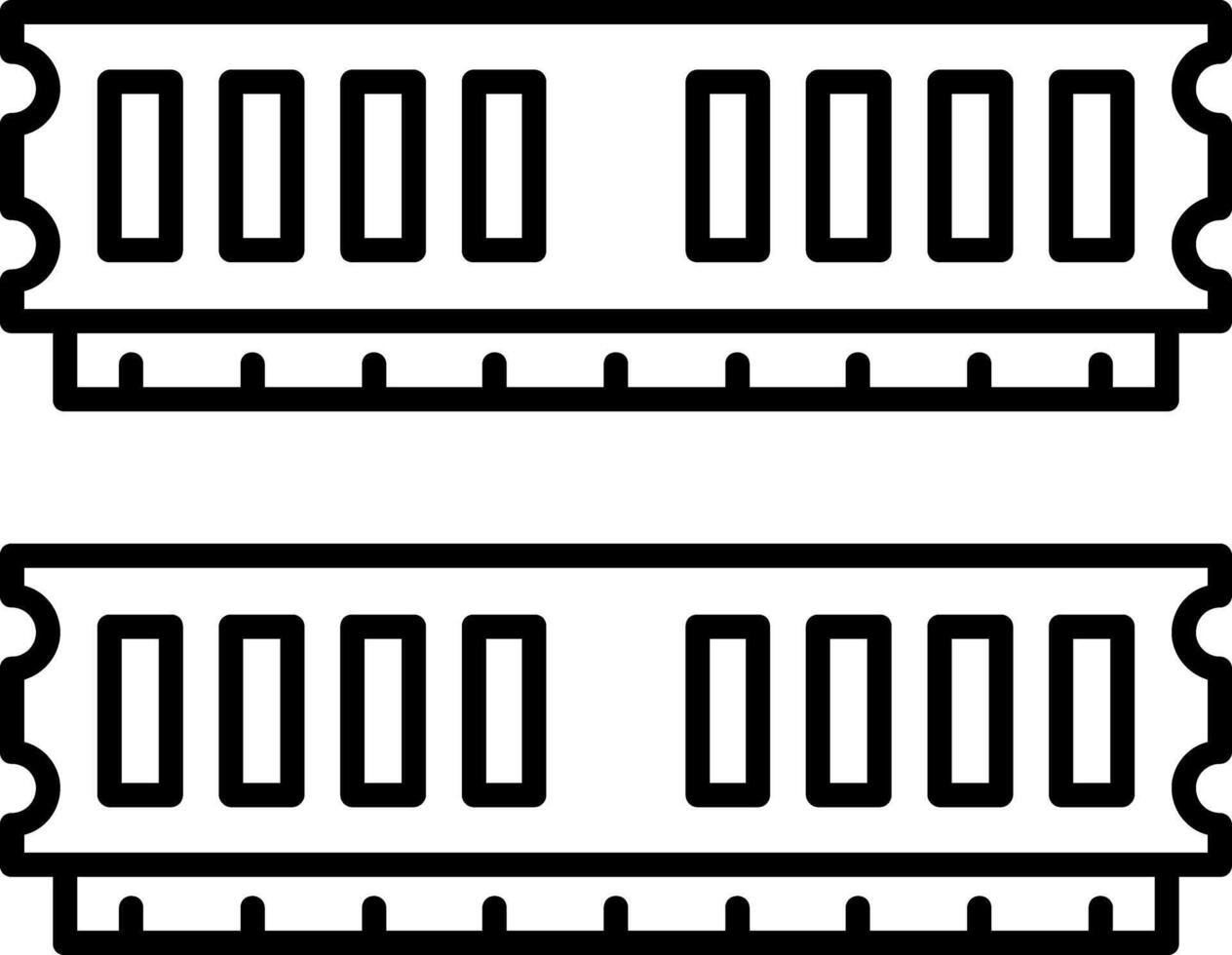 RAM memoria RAM memoria computadora vector