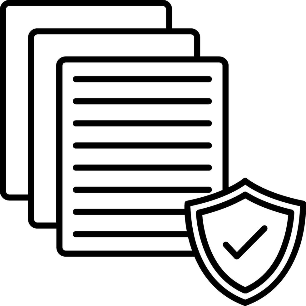 Document Icon Paper File Form vector