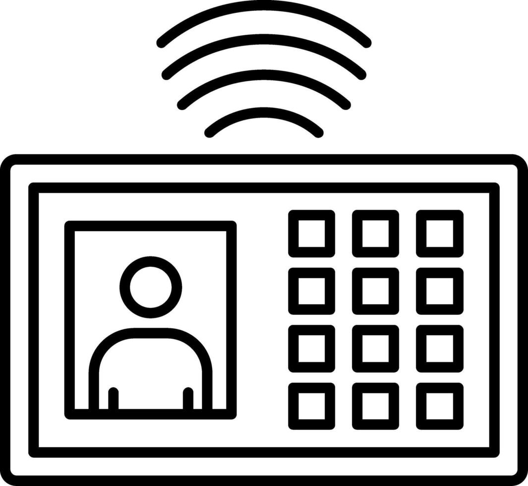 Intercom Icon Communication Doorbell Audio vector