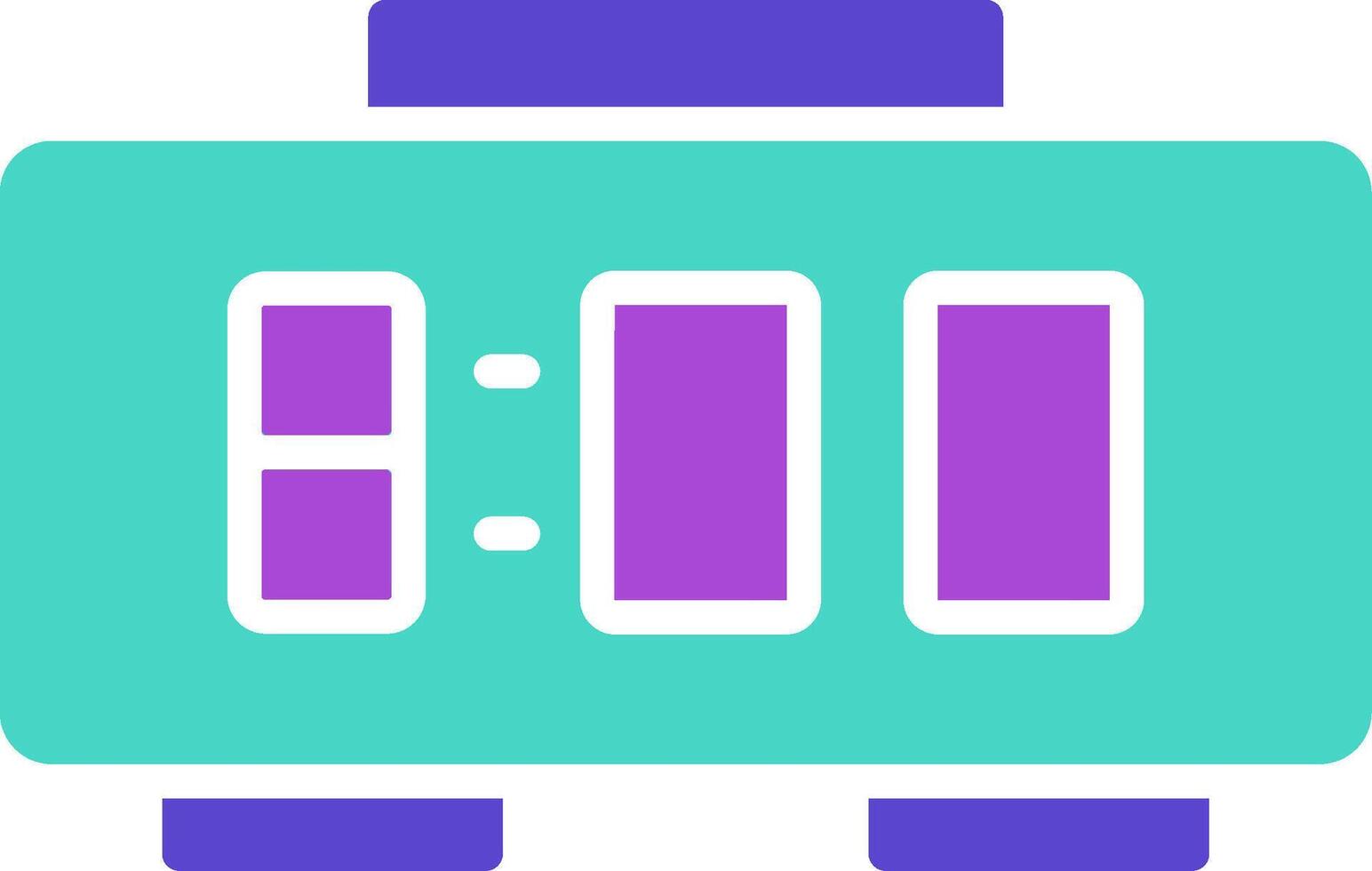 Digital Clock two color icon time digital clock vector