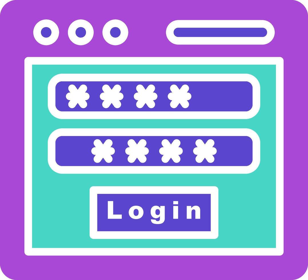 Login three use icon user account secure vector