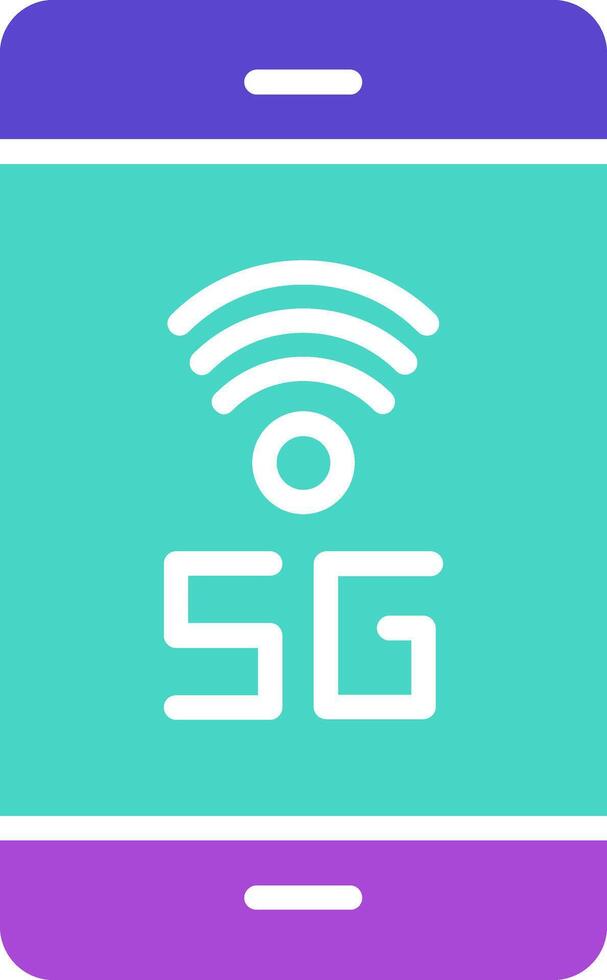 Wireless Tablet two color icon device screen tech vector