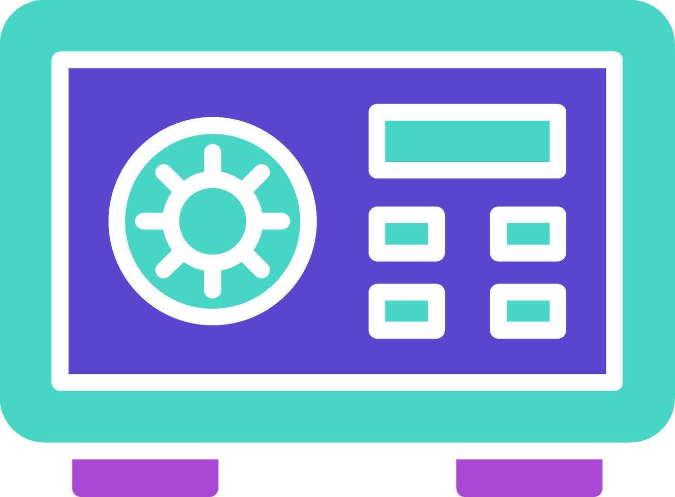 Safebox three use icon vault lock secure vector