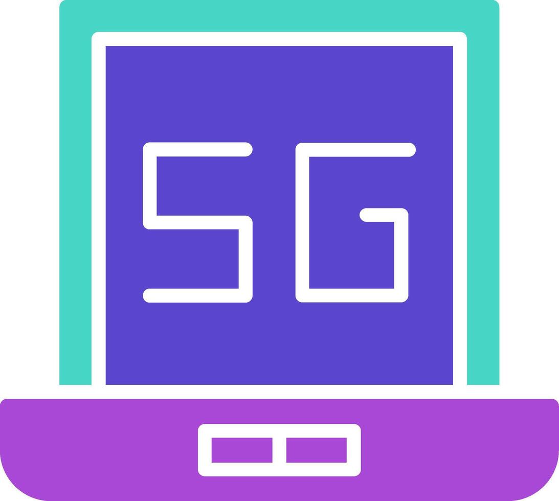 Laptop Computer two color icon notebook pc portable vector