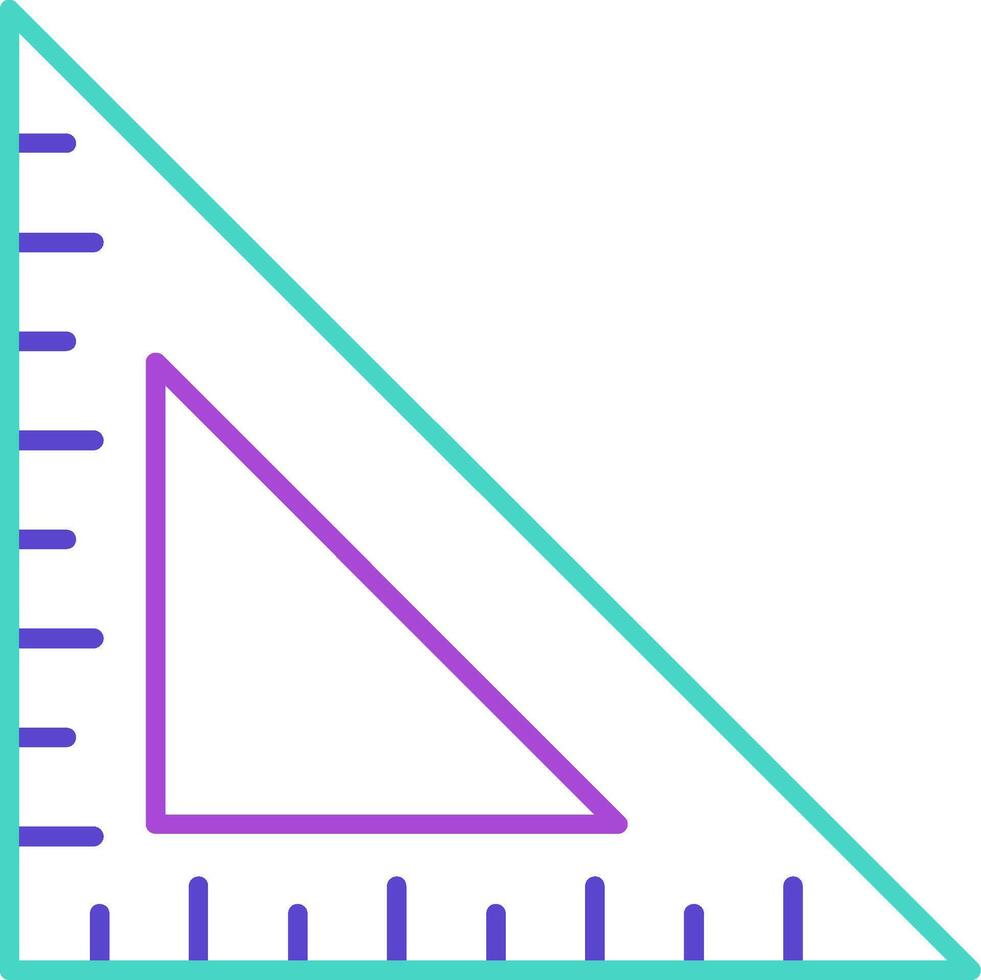 Square Ruler Minimal style Artifex tool measure geometry vector
