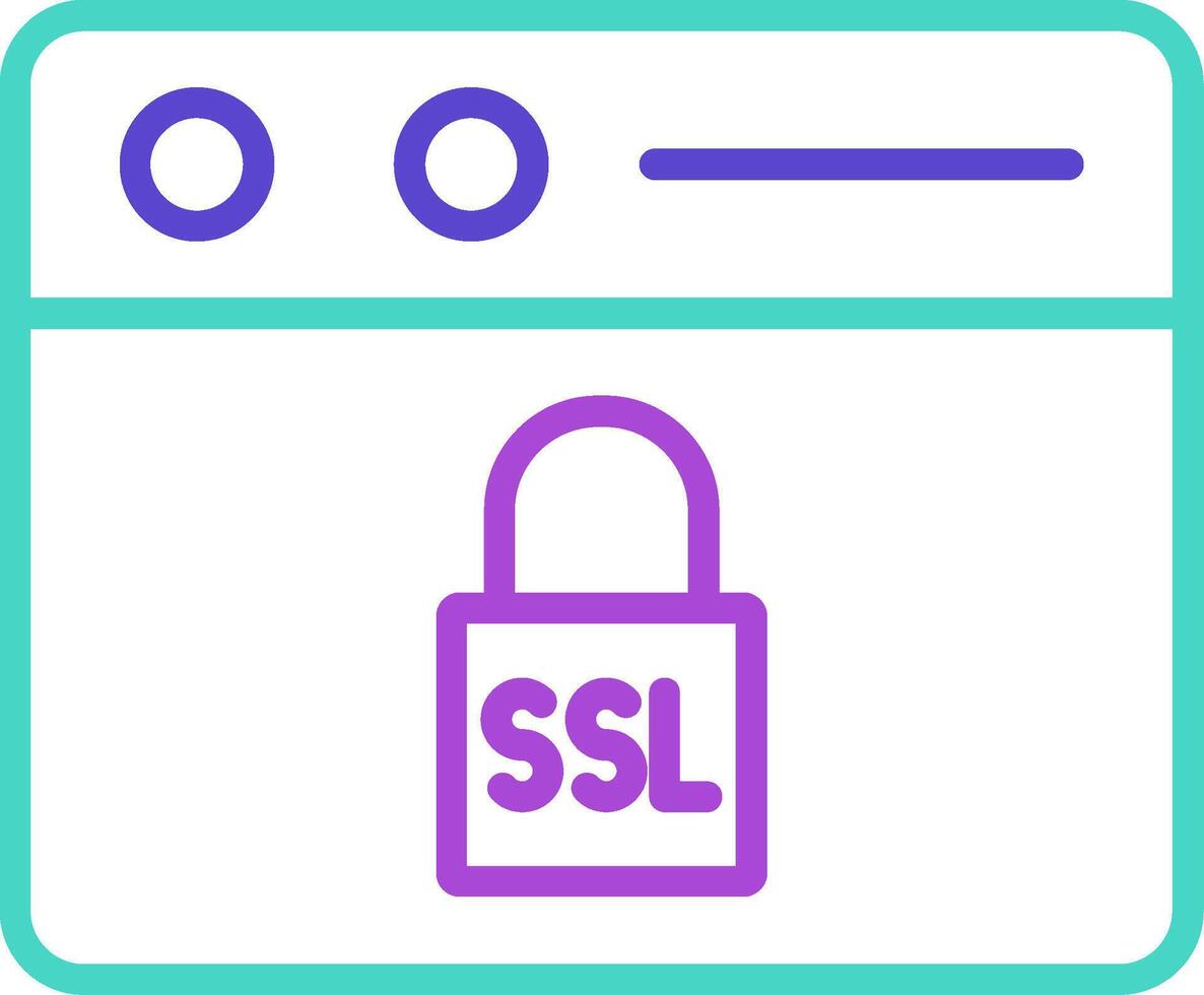 Ssl Certificate Minimal style Artifex security web https vector