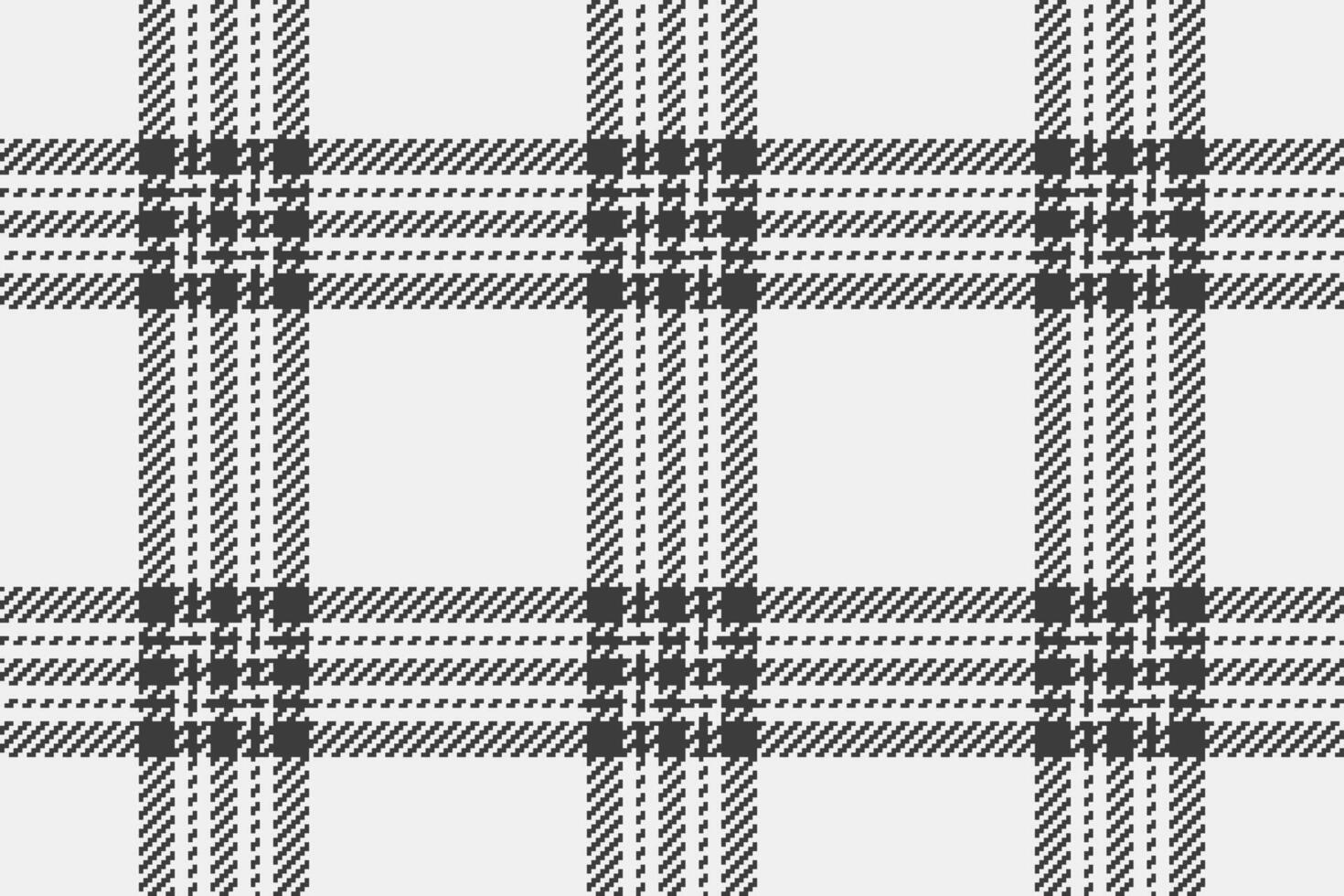 Rag tartan texture fabric, backdrop background check. Gingham plaid pattern seamless textile in white and grey colors. vector