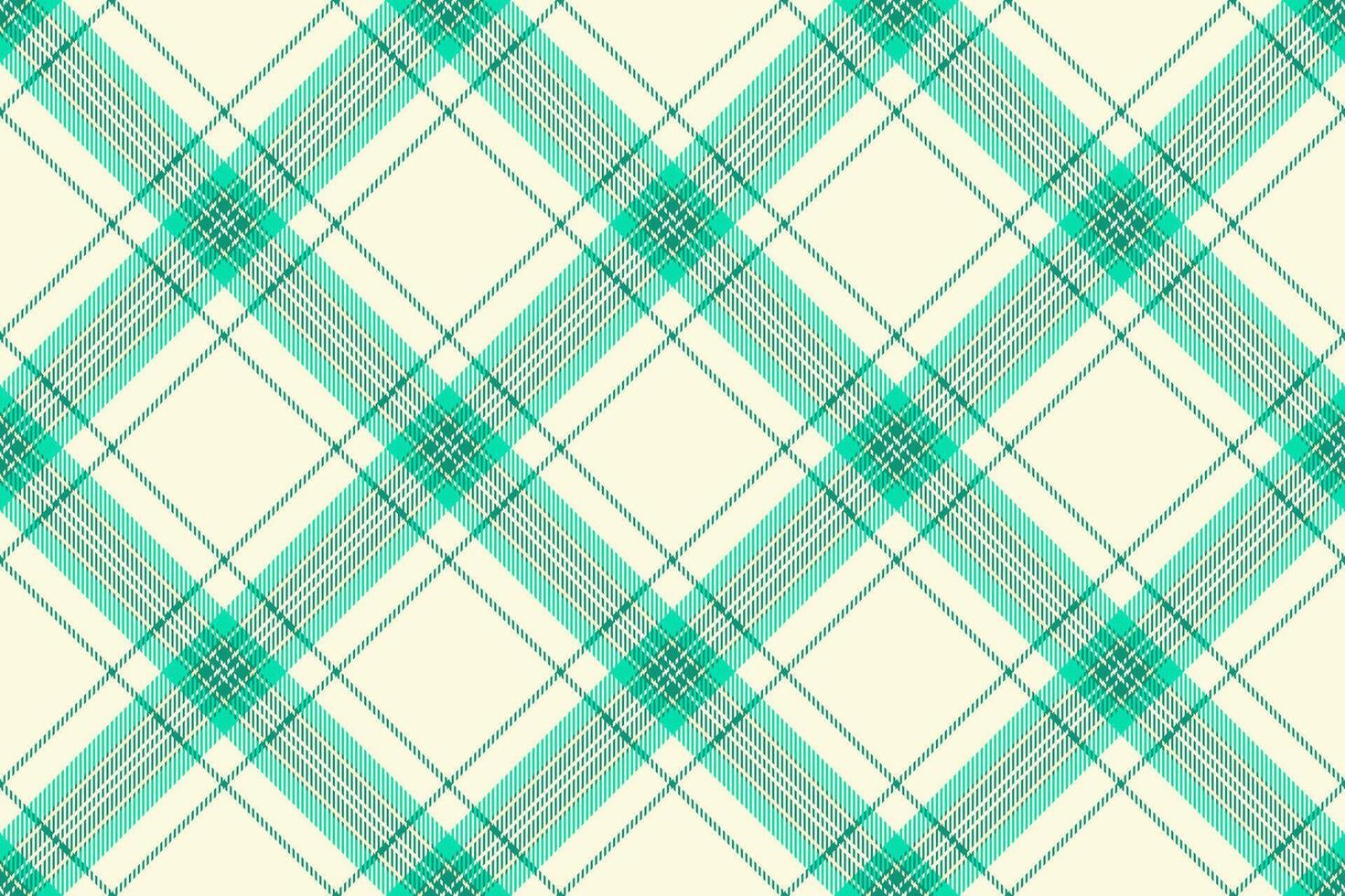 Elegant plaid pattern with intersecting green lines on a beige background. Ideal for textile design, wallpaper, or creating a classic, polished visual impact. vector