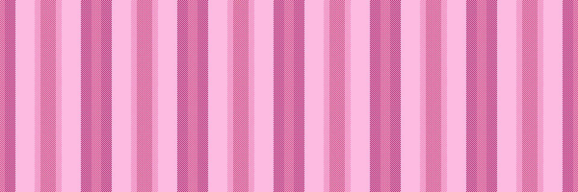 Cnot textile background, real fabric lines texture. Vaded pattern vertical stripe seamless in light and pink colors. vector