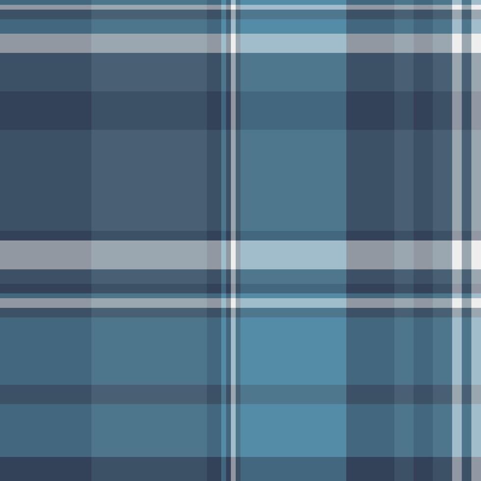 Subtle plaid pattern in cool blues and grays. Versatile graphic for backgrounds, textiles, or web design. Evokes calmness, order, and classic style. vector