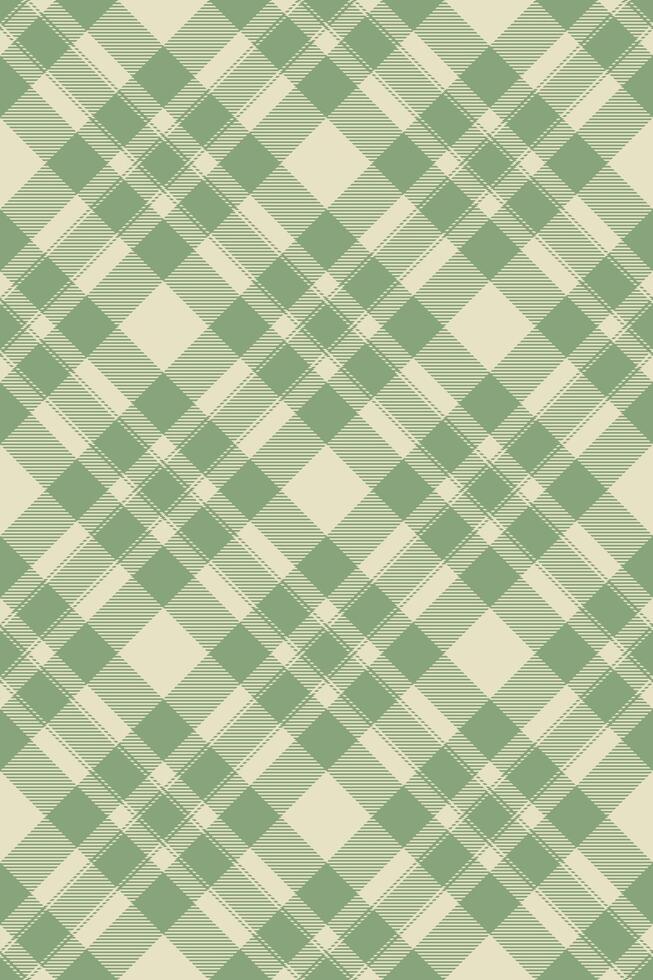 Elegant sage green and cream plaid pattern. Perfect for textile design, wrapping paper, or website backgrounds. This classic, timeless design evokes feelings of comfort and sophistication. vector