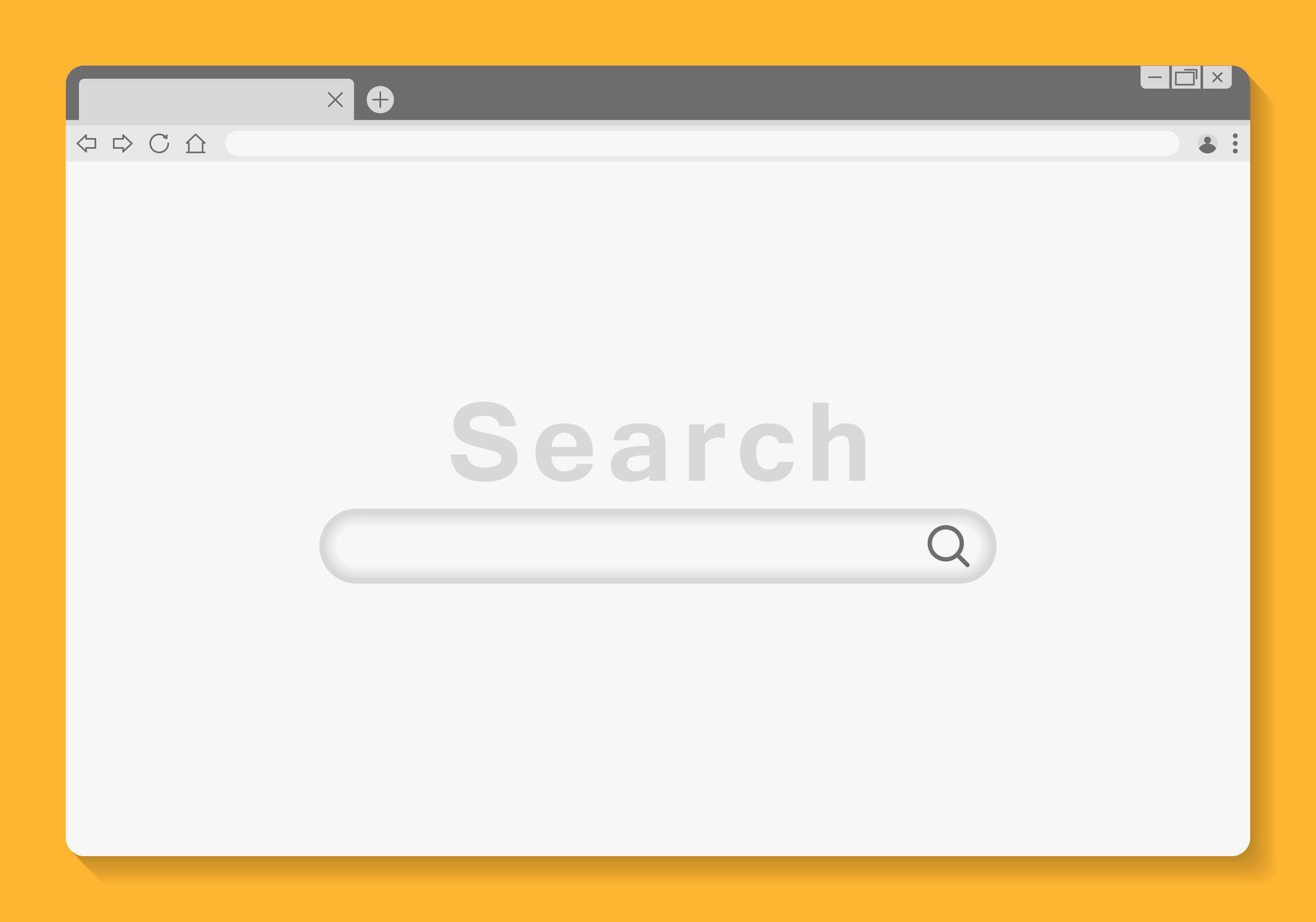 Web browser window mockup. User interface template 70952511 Vector Art ...