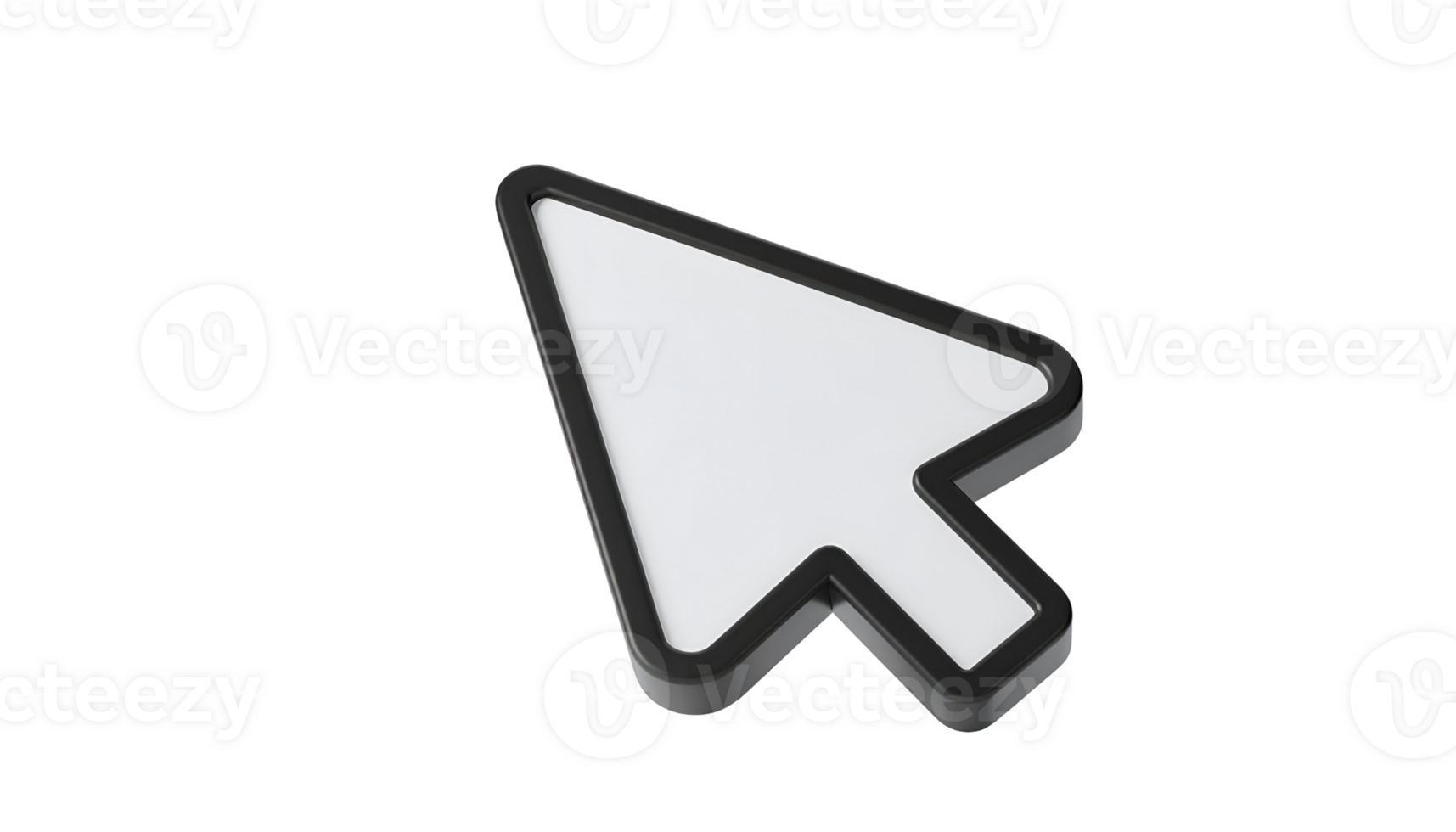 Create 3D Cursor Icons with Transparent Backgrounds using Simple Techniques png