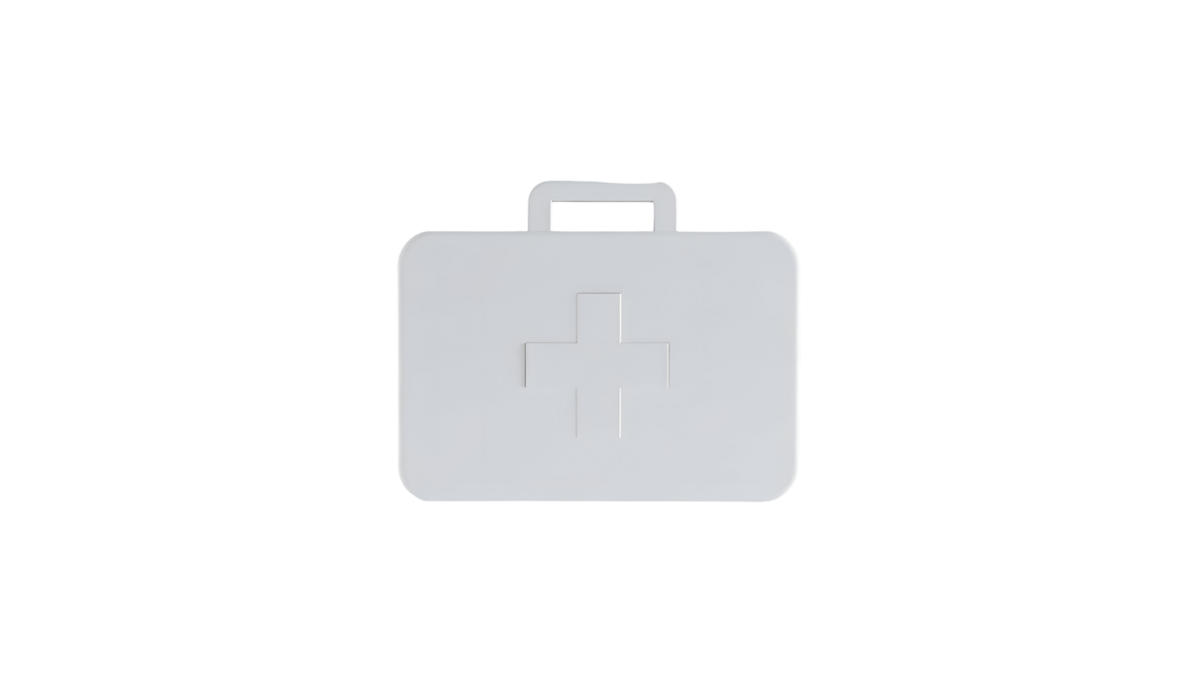 Create a First-Aid Kit Icon with a Transparent Background Using 3D Modeling Software png