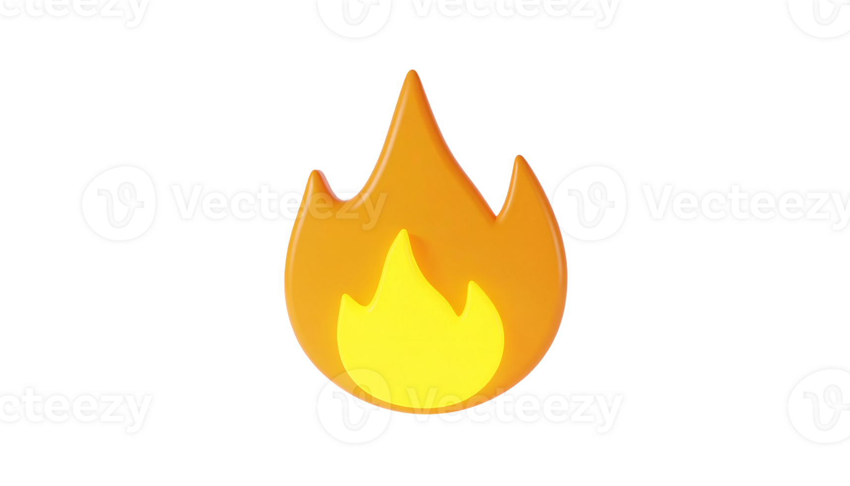 Create a 3D Flame Graphic with Transparent Background Using Blender png