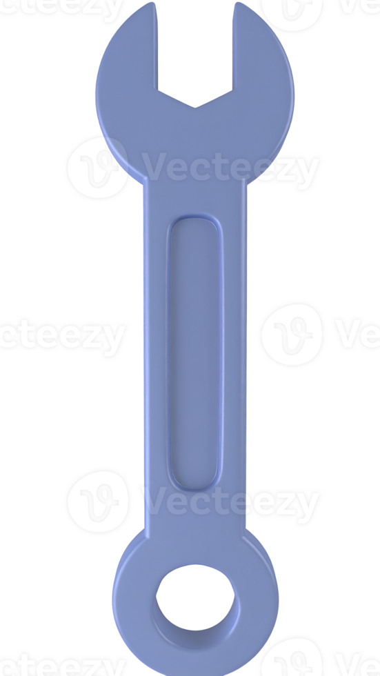 Create a Wrench with Transparent Background, 3D Modeling Tutorial for Beginners png
