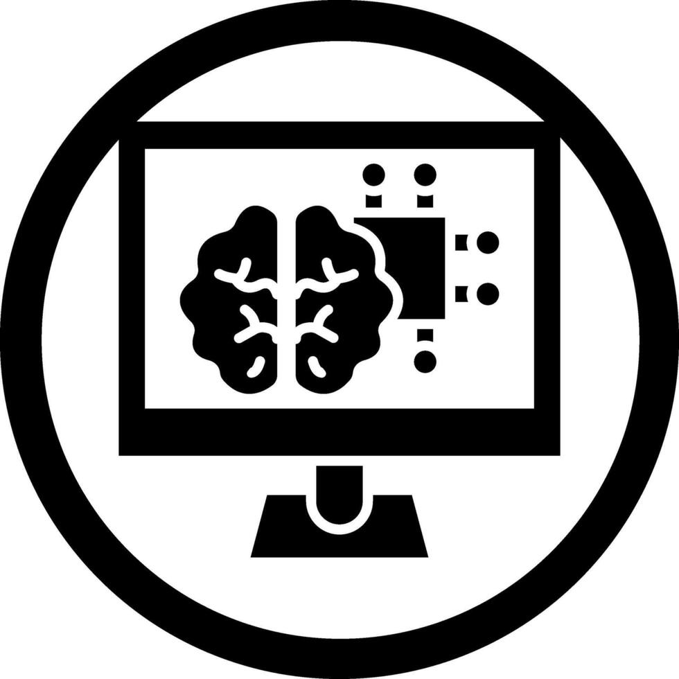 Machine Learning Monotone Sketch Style Design vector