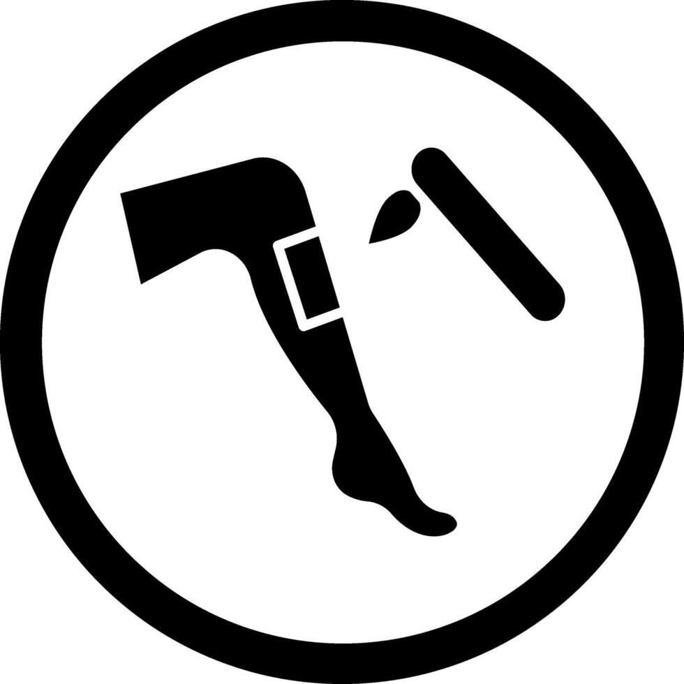 Depilation User Interface Badge vector