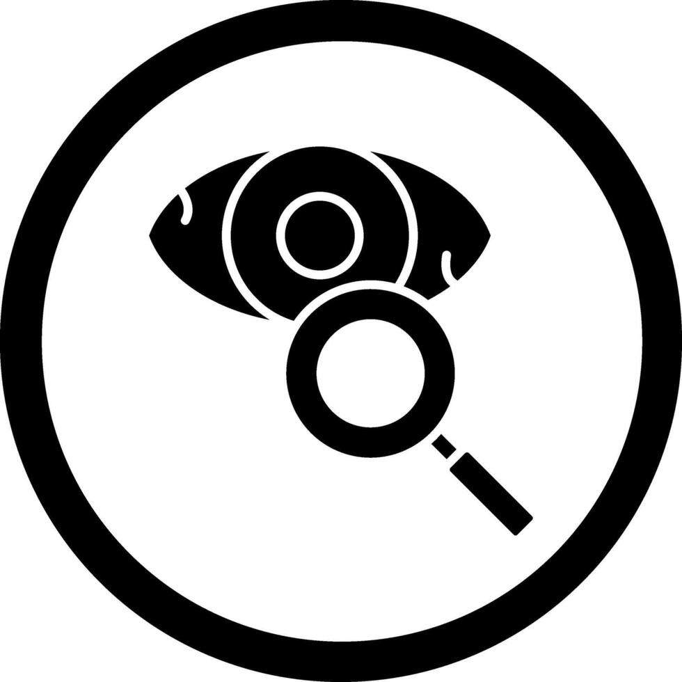 Eye Test Minimal User Interface Element vector
