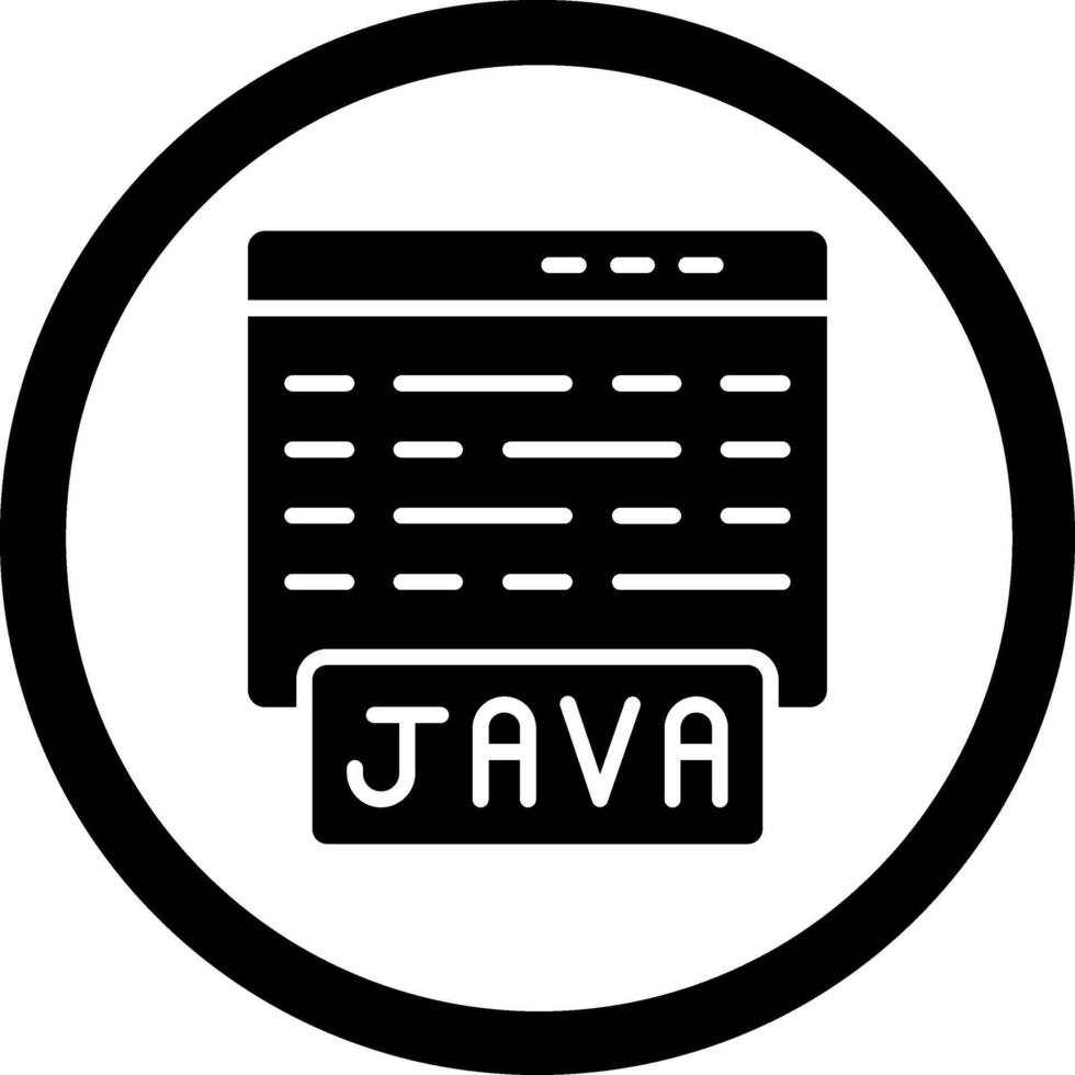 Java geométrico estilo diseño Insignia vector
