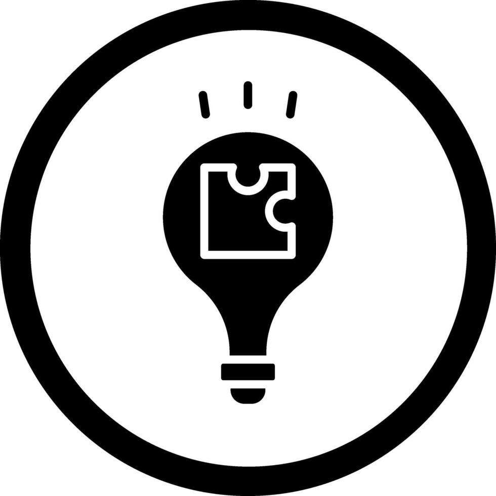 Problem solving Digital Outline Graphic Piece vector