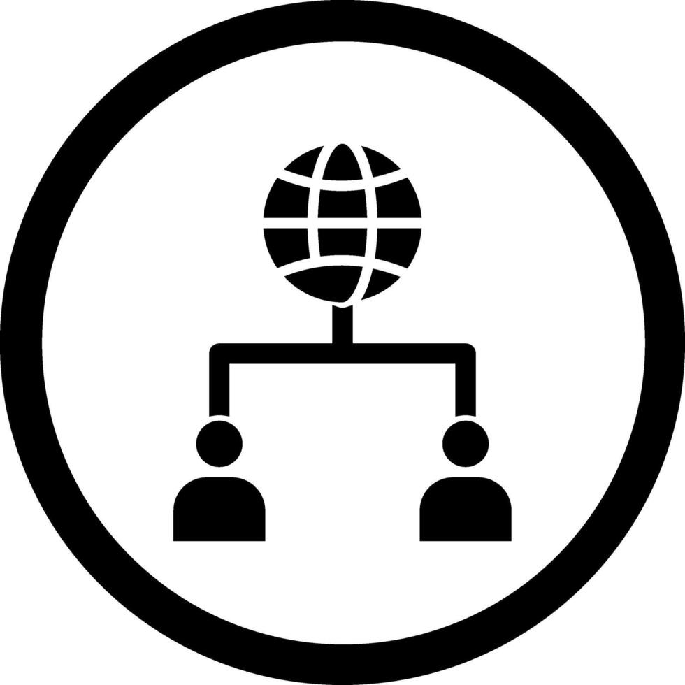 Networking Sharp Linear Edge Mark vector