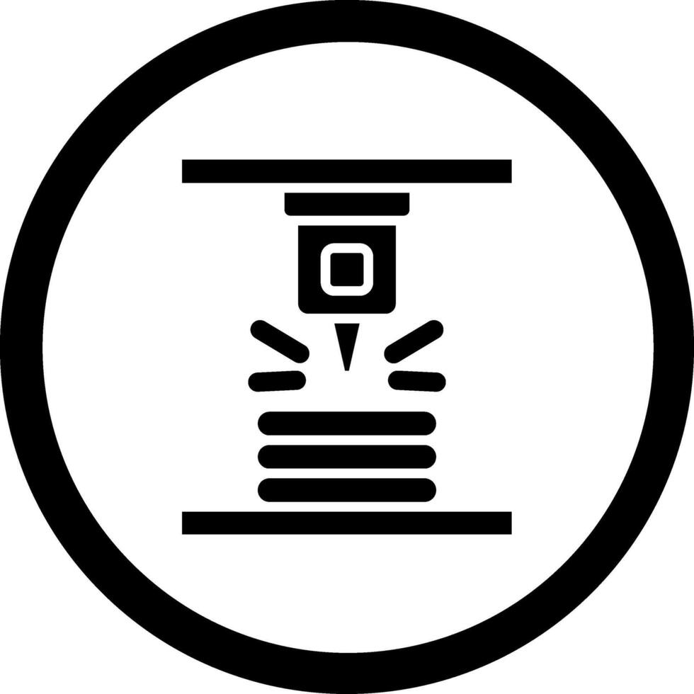 Electron Beam Melting Elegant Abstract Shape Symbol vector