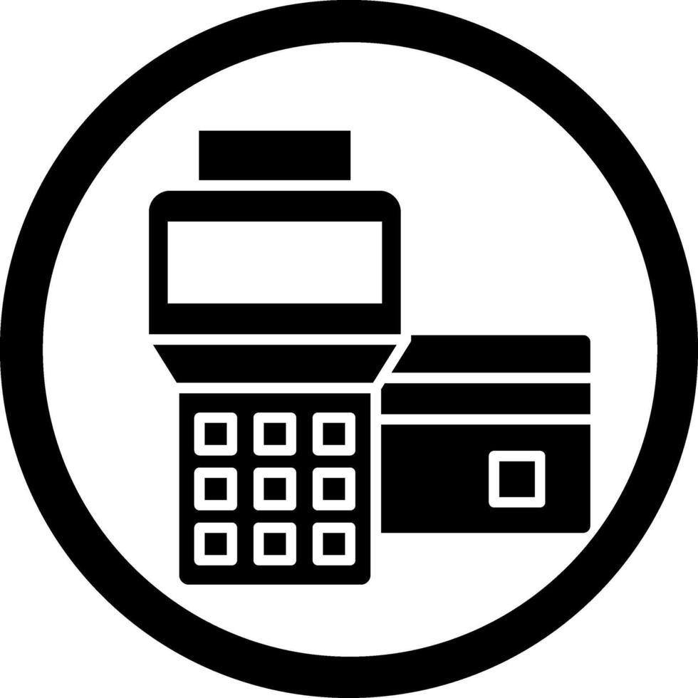 Pos Terminal Smooth Mobile App Visual vector