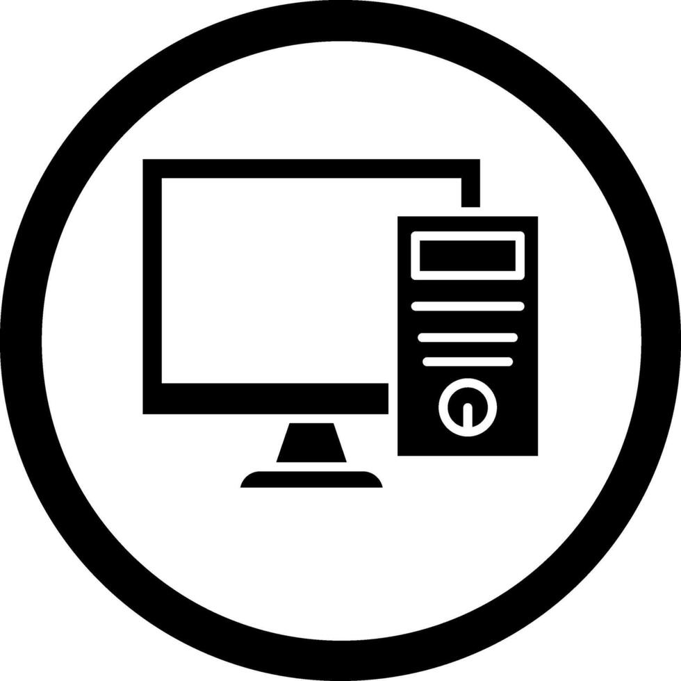 computadora degradado color estilo formar vector