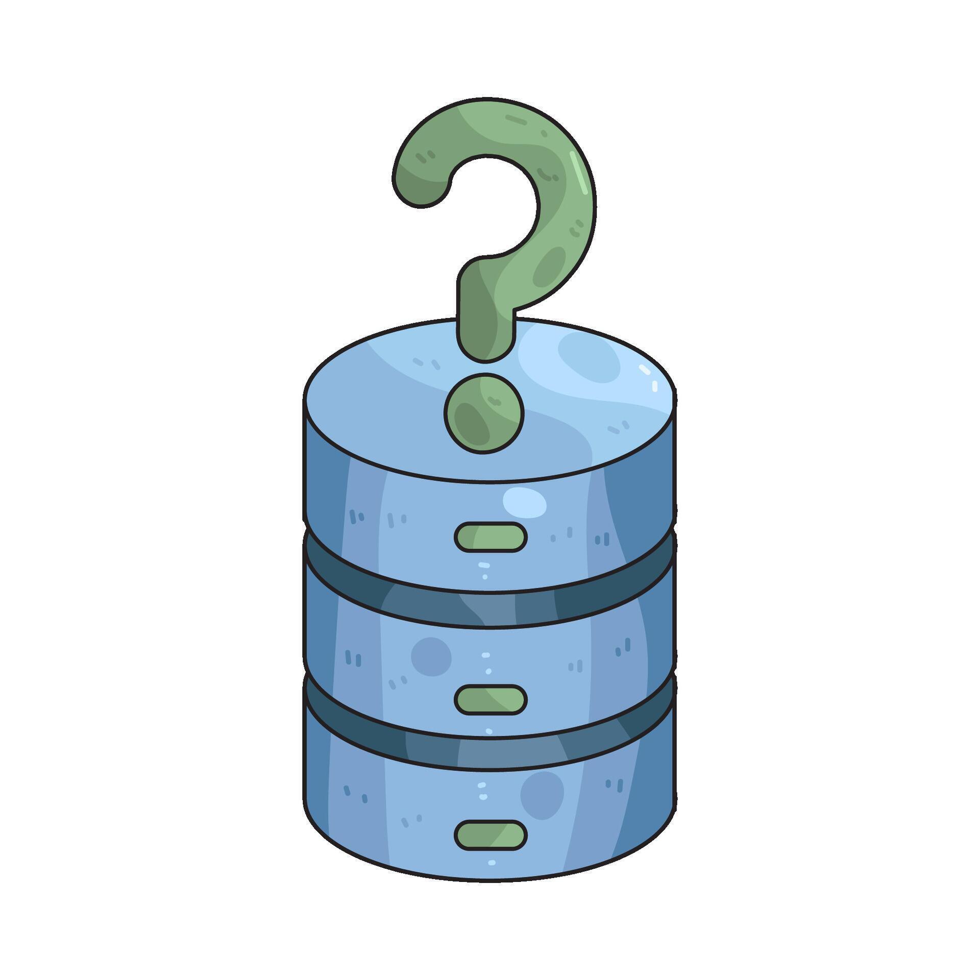 Database with Question Mark 70962735 Vector Art at Vecteezy