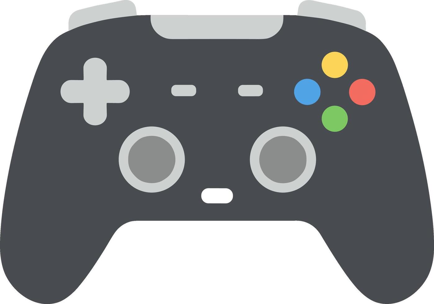 Flat Style Detailed Game Controller Console Electronic Device Illustration Icon vector