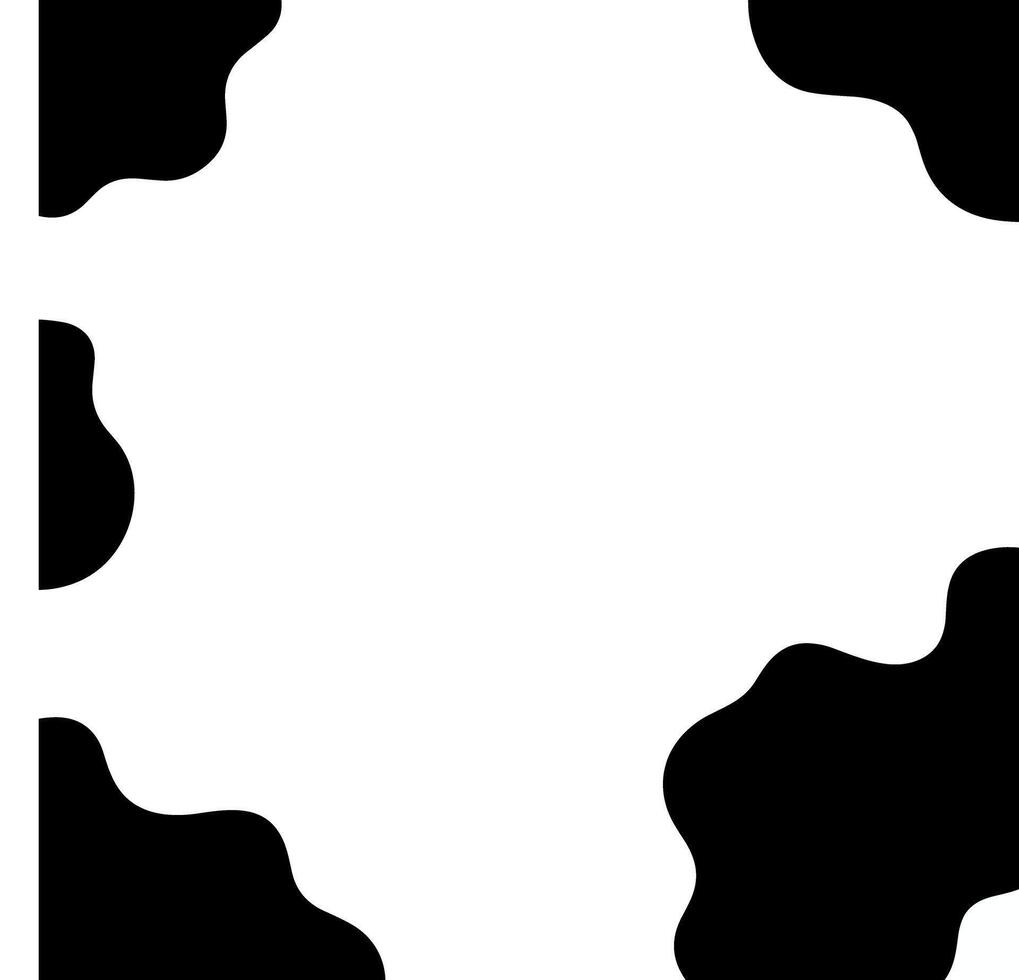 Minimalist Abstract Shape Black and White Spot Pattern Background vector