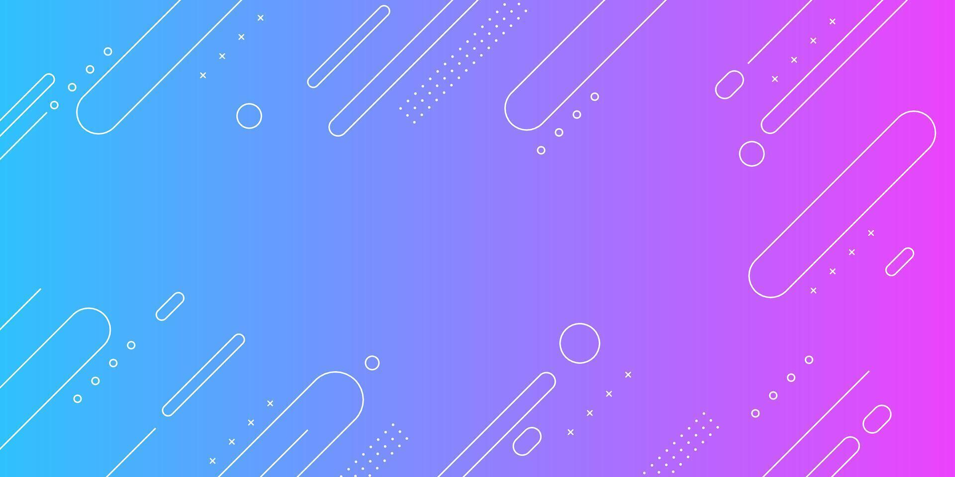 Modern abstract blue to purple gradient background with minimal line pattern. vector