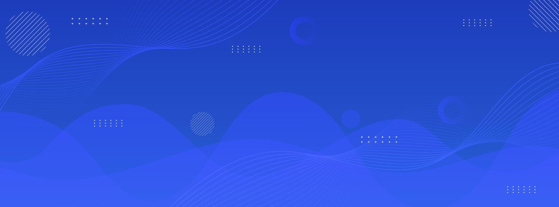 Abstract blue gradient background with digital wave pattern. vector