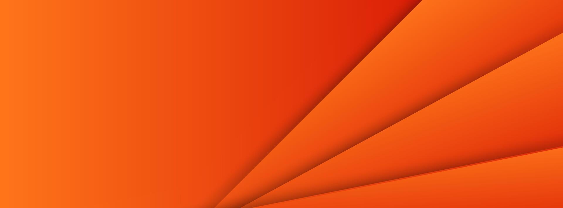 Abstract background Bright orange with layered folded shapes for modern design. vector