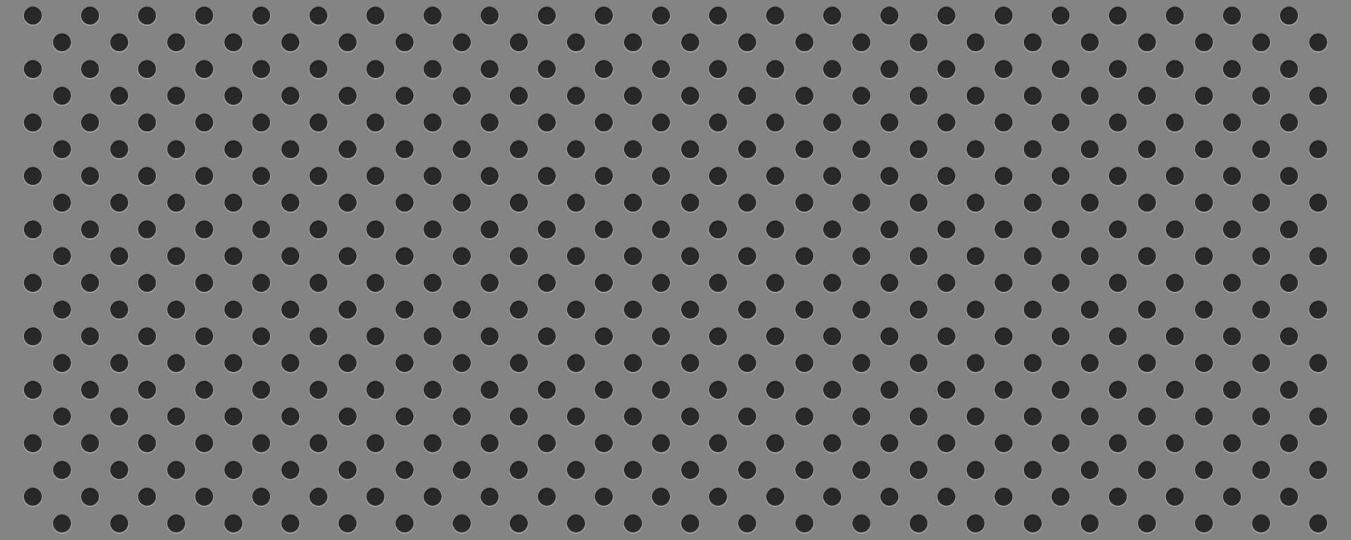 Pegboard gray wall with circle dots, holes in geometric grid pattern. Perforated panel for hooks, diy construction. vector