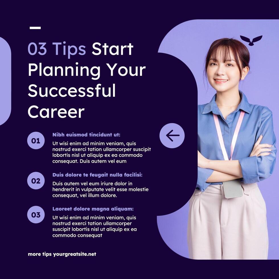 Career Tips for LinkedIn Post template