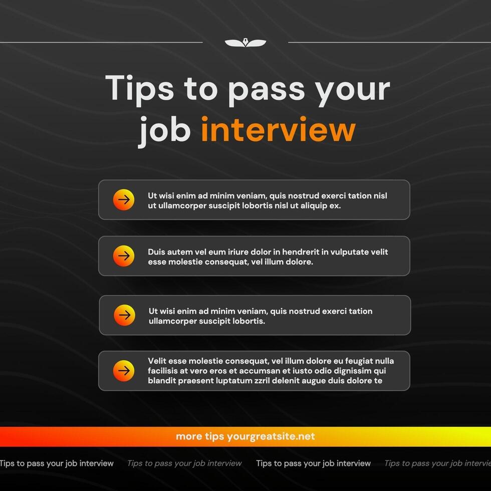 Gray Success Career Tips for LinkedIn Post template