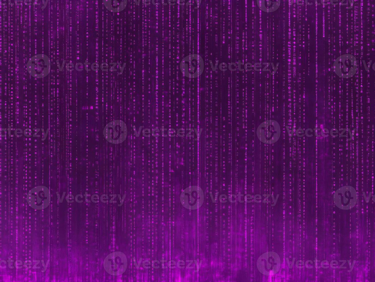 Dynamic Purple Vertical Lines with Glowing Digital Effect in an Abstract Background Scene photo