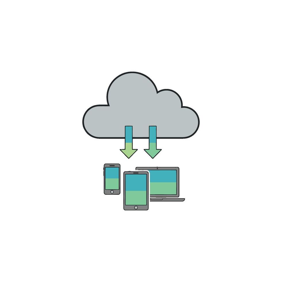 Data Cloud Computing Streamlining AI Tools, Data Collection, and Data Analytics for Enhanced Performance and Growth in Business vector