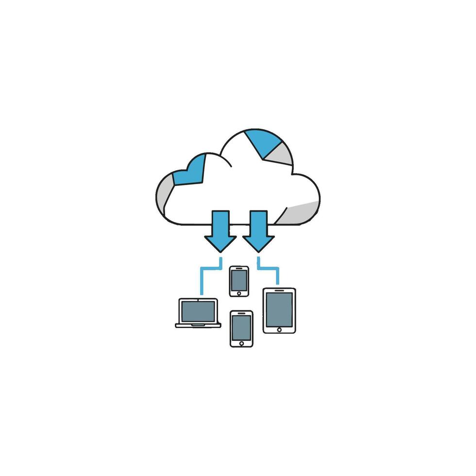 Cloud Computing and Data Science Analyzing Growth and Performance with AI Tools, Predictive Models, and Smart Data Solutions for Efficient Management and Improvement vector