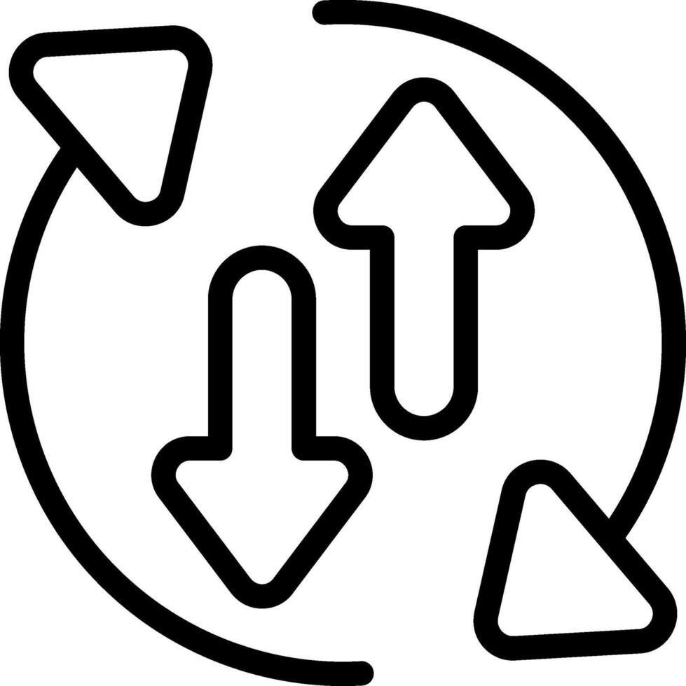 Spark Shift Outline Style Icon vector